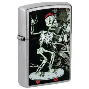 Fosforera Zippo Modelo 48911 Calavera en Patineta
