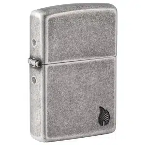 Fosforera Zippo Modelo 46399 Dise?o de llama de plata antigua Armor?