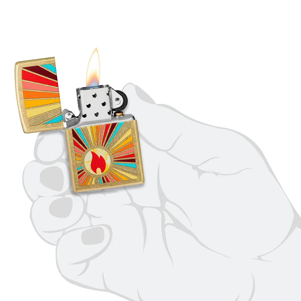 Fosforera Zippo Modelo 46957 Beaming Flame Design 5 Fosforera Zippo Modelo 46957 Beaming Flame Design - Imagen 5